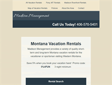 Tablet Screenshot of madisonmanagement.com